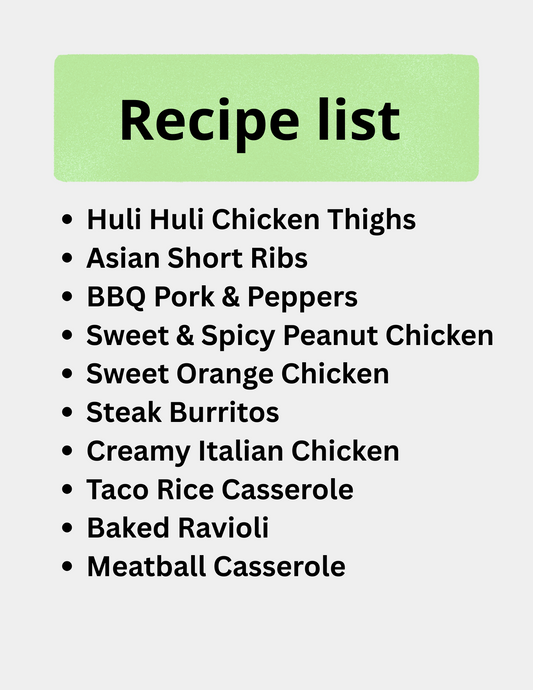 Spring Freezer Meal Prep Guide (download)