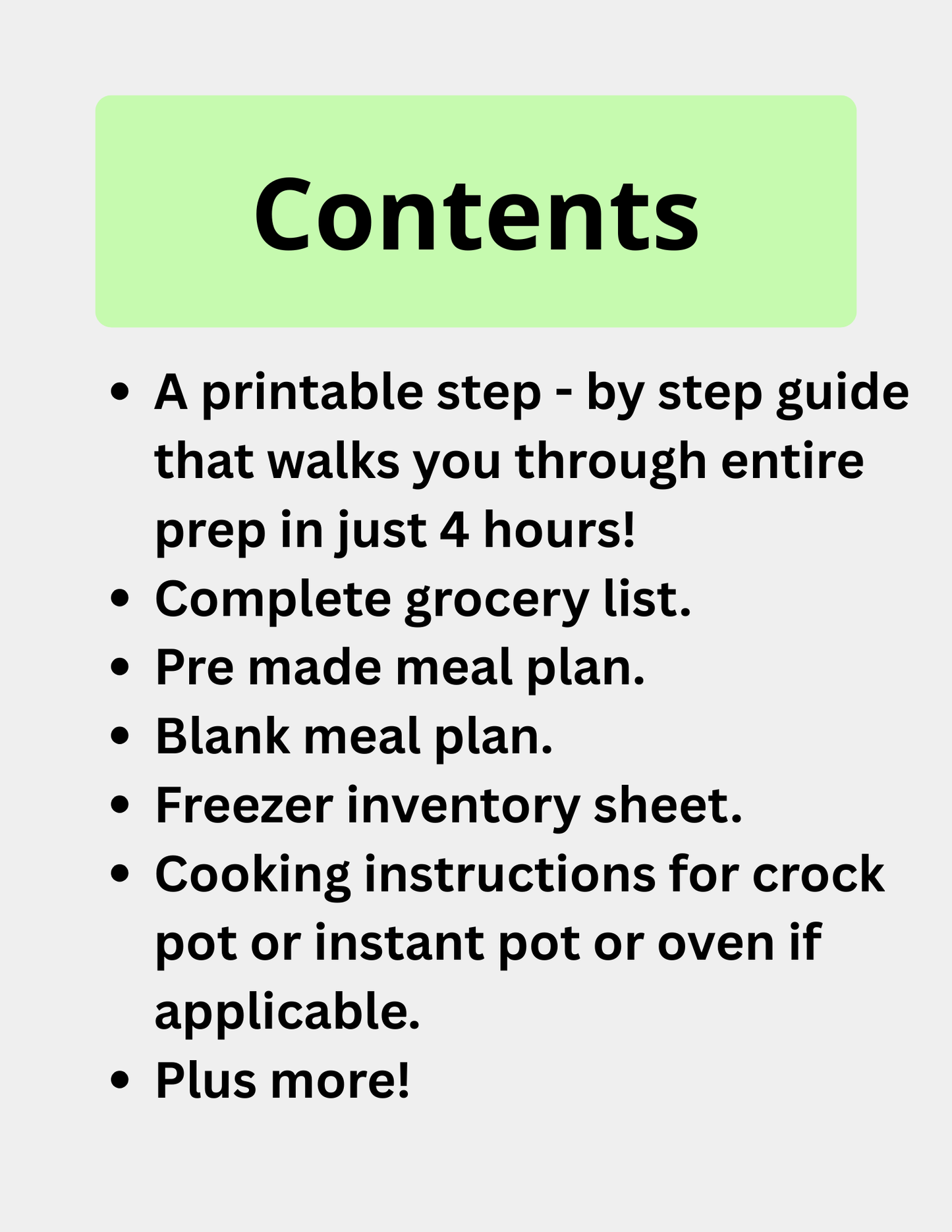 Spring Freezer Meal Prep Guide (download)