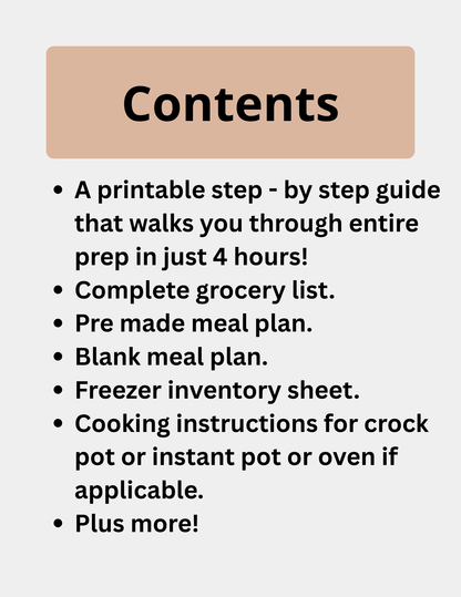 Fall Freezer Meal Prep Guide (download)